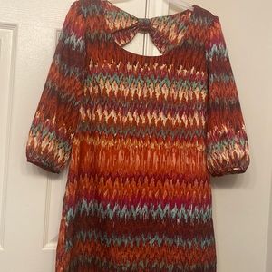 Colorful Lily rose dress size medium.